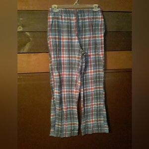 L.L.Bean Med Women's Blue Plaid Warm & Comfy Nightpants
